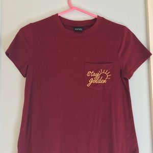 Maroon Crew Neck T-Shirt